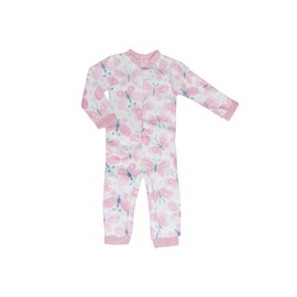 Pijamita ultrasuave de microfibra para bebé (mameluco) Mariposas