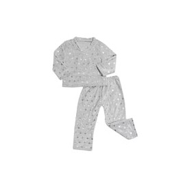 Pijama ultrasuave de microfibra para niña (2 piezas) Silver