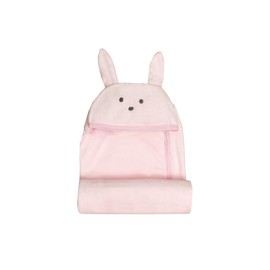 Toallita para bebé con capucha Bunny rosa