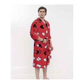 Bata descanso supersoft de microfibra Mickey