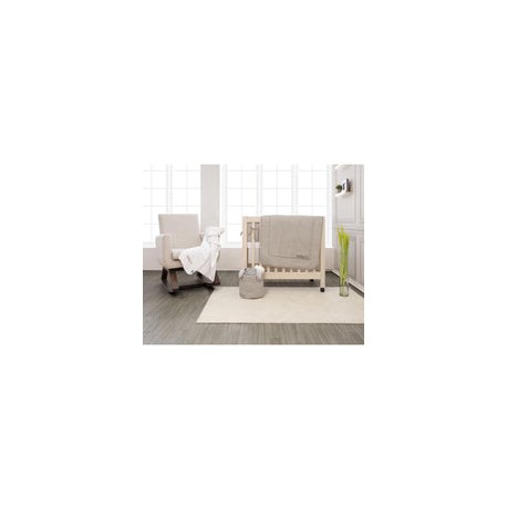 Juego de edredón ultrasoft para cuna Gris (4 piezas)