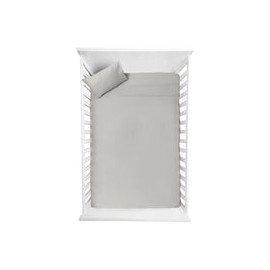 Juego de sábanas para cuna ultrasoft microfibra 3 piezas Gris